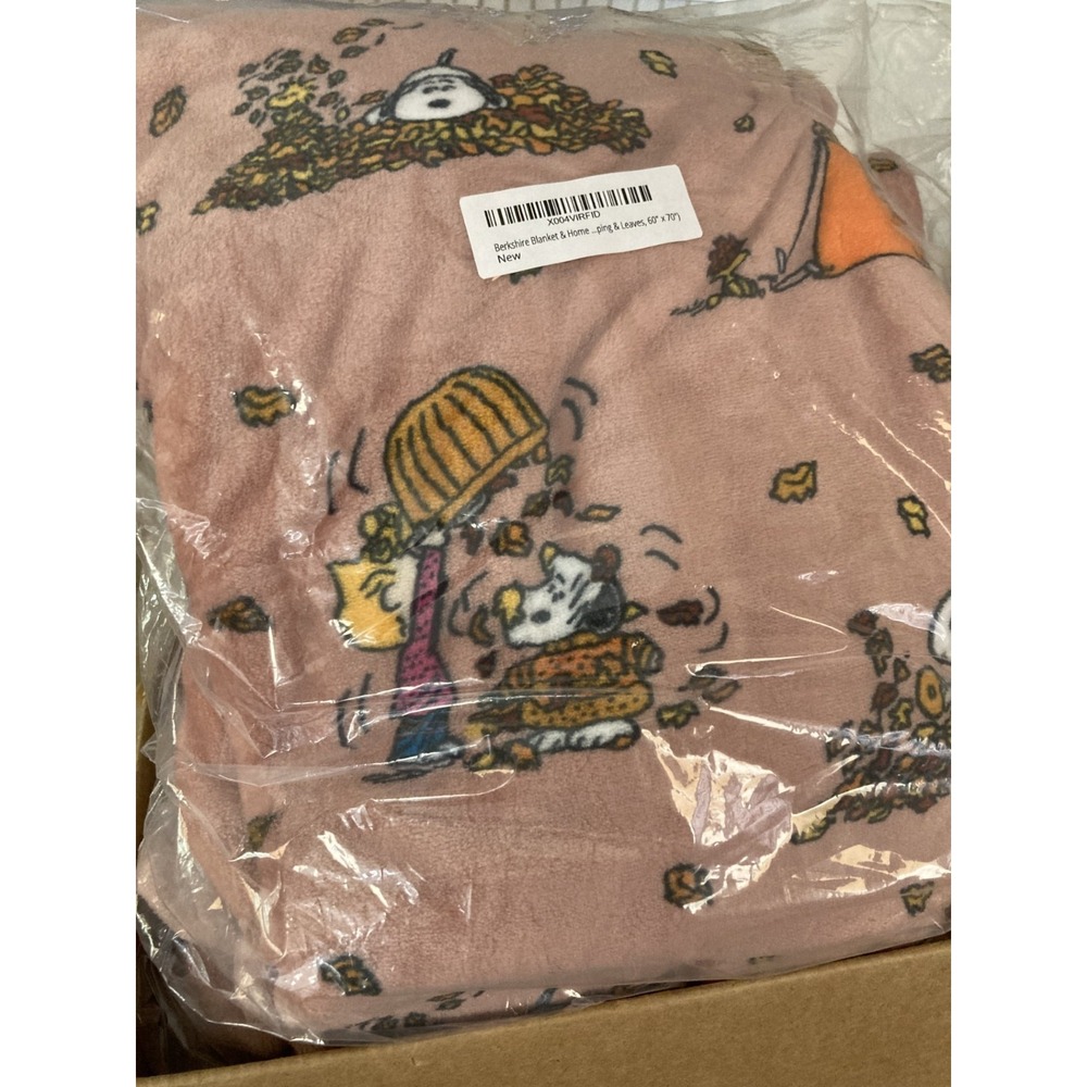 Peanuts Snoopy Fall-Leujah Camping Trip Throw Blanket - 60x70"